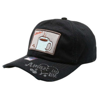 FD3 Pit Bull Amaze In Life Coffee Patch Washed Cotton Hat[Black]