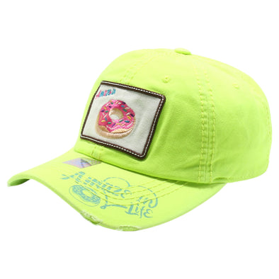 FD3 Pit Bull Amaze In Life Donut1 Patch Washed Cotton Hat[N.Green]