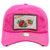 FD3 Pit Bull Amaze In Life Strawberry Patch Washed Cotton Hat[N.Pink]