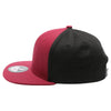 PB 105 Flat Bill Tri Color Snapback [Burgundy/Black]