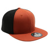 PB105 Flat Bill Tri Color Snapback [B.Orange/Black]