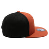 PB105 Flat Bill Tri Color Snapback [B.Orange/Black]