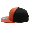 PB105 Flat Bill Tri Color Snapback [B.Orange/Black]