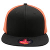 PB105 Flat Bill Tri Color Snapback [Black/B.Orange]