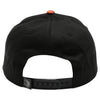 PB105 Flat Bill Tri Color Snapback [White/Black/B.Orange]