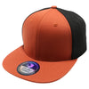 PB105 Flat Bill Tri Color Snapback [B.Orange/Black]