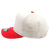 PB275 Pitbull Cambridge 5 Panel Meshback [White/Red]