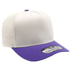 PB275 Pitbull Cambridge 5 Panel Meshback [White/Purple]