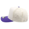 PB275 Pitbull Cambridge 5 Panel Meshback [White/Purple]