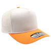 PB275 Pitbull Cambridge 5 Panel Meshback [White/Orange]