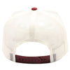 PB275 Pitbull Cambridge 5 Panel Meshback [White/Burgundy]