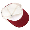 PB275 Pitbull Cambridge 5 Panel Meshback [White/Burgundy]