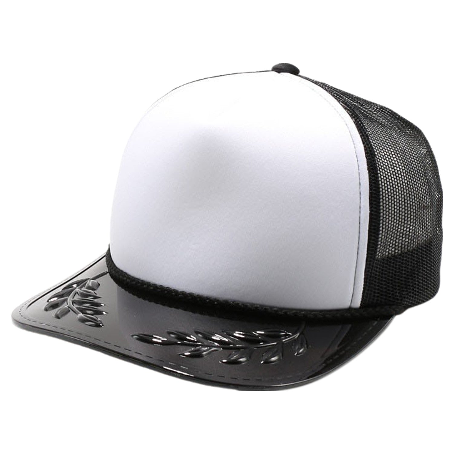 PB315 Five Panel Sponge Trucker with Transparent Bayleaf