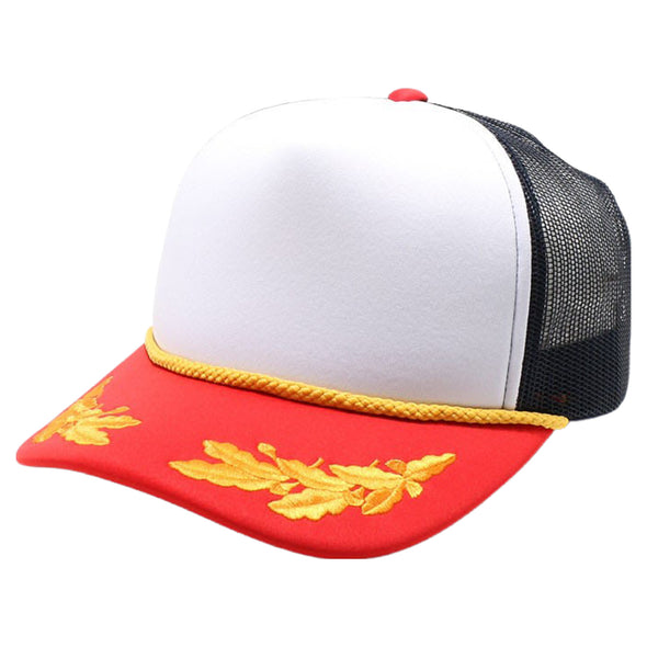 PB321 Pitbull Cambridge 5 Panel Sponge Bay Leaf #2 [White/Red/Navy]