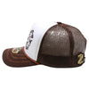 ZDPC04 AMAZE-IN ZODIAC PISCES ROPE SPONGE TRUCKER [WHITE/BROWN]