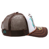 ZDTR04 AMAZE-IN ZODIAC TAURUS ROPE SPONGE TRUCKER [WHITE/BROWN]