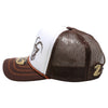 ZDCP04 AMAZE-IN ZODIAC CAPRICORN ROPE SPONGE TRUCKER [WHITE/BROWN]