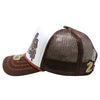 ZDAQ04 AMAZE-IN ZODIAC AQUARIUS ROPE SPONGE TRUCKER [WHITE/BROWN]