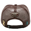 ZDAQ04 AMAZE-IN ZODIAC AQUARIUS ROPE SPONGE TRUCKER [WHITE/BROWN]