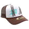 ZDAQ04 AMAZE-IN ZODIAC AQUARIUS ROPE SPONGE TRUCKER [WHITE/BROWN]