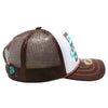 ZDLE04 AMAZE-IN ZODIAC LEO ROPE SPONGE TRUCKER [WHITE/BROWN]