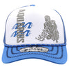 ZDAQ05 AMAZE-IN ZODIAC AQUARIUS ROPE SPONGE TRUCKER [WHITE/ROYAL]