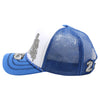 ZDAQ05 AMAZE-IN ZODIAC AQUARIUS ROPE SPONGE TRUCKER [WHITE/ROYAL]