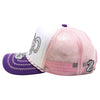 ZDAR07 AMAZE-IN ZODIAC ARIES ROPE SPONGE TRUCKER [WHITE/PURPLE/PINK]