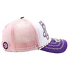 ZDLE07 AMAZE-IN ZODIAC LEO ROPE SPONGE TRUCKER [WHITE/PURPLE/PINK]