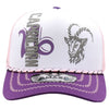 ZDCP07 AMAZE-IN ZODIAC CAPRICORN ROPE SPONGE TRUCKER [WHITE/PURPLE/PINK]