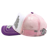 ZDAQ07 AMAZE-IN ZODIAC AQUARIUS ROPE SPONGE TRUCKER [WHITE/PURPLE/PINK]