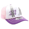 ZDAQ07 AMAZE-IN ZODIAC AQUARIUS ROPE SPONGE TRUCKER [WHITE/PURPLE/PINK]