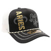 ZDAR06 AMAZE-IN ZODIAC ARIES ROPE SPONGE TRUCKER [BLACK/WHITE]