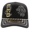 ZDLE06 AMAZE-IN ZODIAC LEO ROPE SPONGE TRUCKER [BLACK/WHITE]