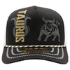 ZDTR06 AMAZE-IN ZODIAC TAURUS ROPE SPONGE TRUCKER [BLACK/WHITE]