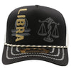 ZDLI06 AMAZE-IN ZODIAC LIBRA ROPE SPONGE TRUCKER [BLACK/WHITE]