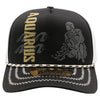 ZDAQ06 AMAZE-IN ZODIAC AQUARIUS ROPE SPONGE TRUCKER [BLACK/WHITE]