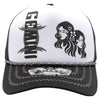 ZDGM03 AMAZE-IN ZODIAC GEMINI ROPE SPONGE TRUCKER [WHITE/BLACK]