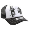 ZDGM03 AMAZE-IN ZODIAC GEMINI ROPE SPONGE TRUCKER [WHITE/BLACK]