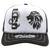 ZDLE03 AMAZE-IN ZODIAC LEO ROPE SPONGE TRUCKER [WHITE/BLACK]