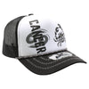 ZDCA03 AMAZE-IN ZODIAC CANCER ROPE SPONGE TRUCKER [WHITE/BLACK]