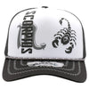 ZDSC03 AMAZE-IN ZODIAC SCORPIUS ROPE SPONGE TRUCKER [WHITE/BLACK]