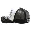 ZDSC03 AMAZE-IN ZODIAC SCORPIUS ROPE SPONGE TRUCKER [WHITE/BLACK]