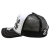 ZDSA03 AMAZE-IN ZODIAC SAGITTARIUS ROPE SPONGE TRUCKER [WHITE/BLACK]