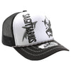 ZDSA03 AMAZE-IN ZODIAC SAGITTARIUS ROPE SPONGE TRUCKER [WHITE/BLACK]