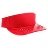 PB317 Pitbull Cambridge Transparent Bayleaf Sun Visor [Red]