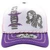 ZDGM07 AMAZE-IN ZODIAC GEMINI ROPE SPONGE TRUCKER [WHITE/PURPLE/PINK]