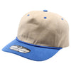 PB286 Five Panel Khaki Two-Tone Rope Unstructured [Khaki/Royal]