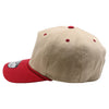 PB286 Five Panel Khaki Two-Tone Rope Unstructured [Khaki/Burgundy]