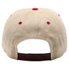 PB286 Five Panel Khaki Two-Tone Rope Unstructured [Khaki/Burgundy]